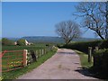 Farm road and footpath to Moor House