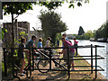 Cyclists on the towpath