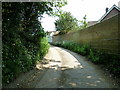 Boundary wall on Bullfinch Lane