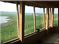 Nosterfield Local Nature Reserve - looking out from the Interpretation Centre