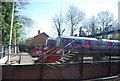 Trains in a siding north of Orpington Station