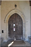 TG3514 : Ranworth St Helen's Church - Church Door by Ashley Dace