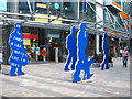 Artwork in the approach to the Victoria Square shopping centre