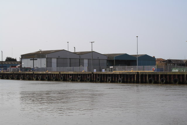 Riverside industrial buildings at Southtown, Great Yarmouth