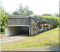 Mosaic on the west side of A4043 underpass, Pontypool