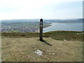 Ordnance Survey block & Waymark post - Maes-y-facrell, Llandudno