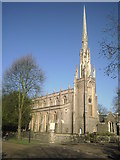 TQ3975 : The spire of St Michael & All Angels, Blackheath Park by Marathon