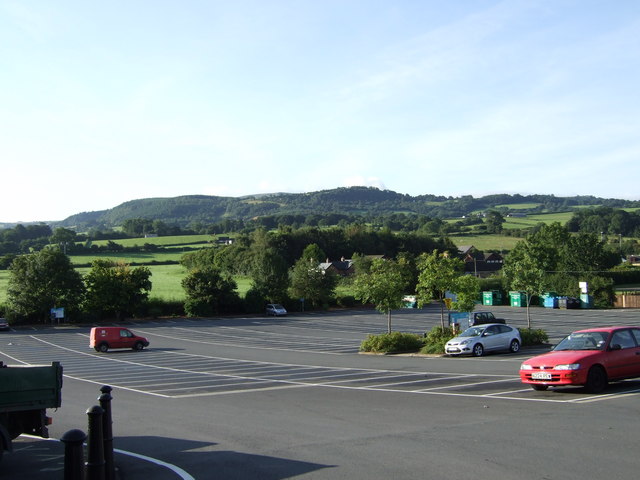 Hay-on-Wye, the view from the main car park