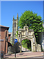 The arch over the walkway to St Mary