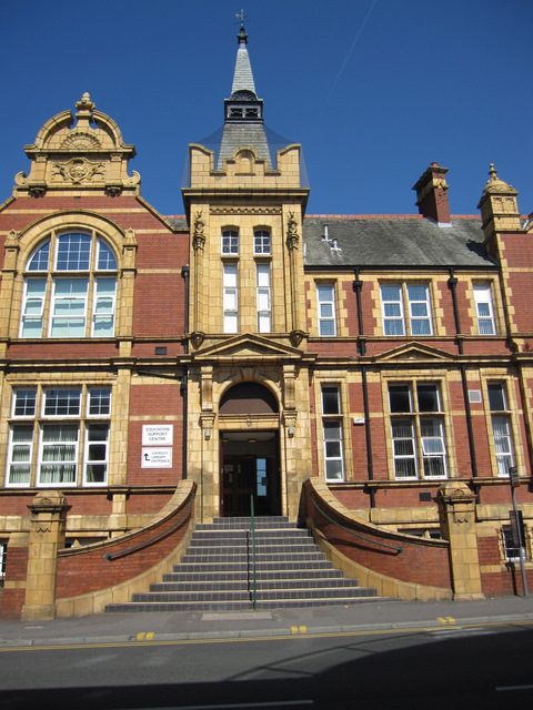 Steps to Chorley Library from Union Street