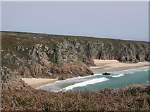 SW3822 : Porthcurno beaches by nick macneill