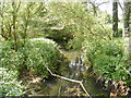 River Ore next to footbridge