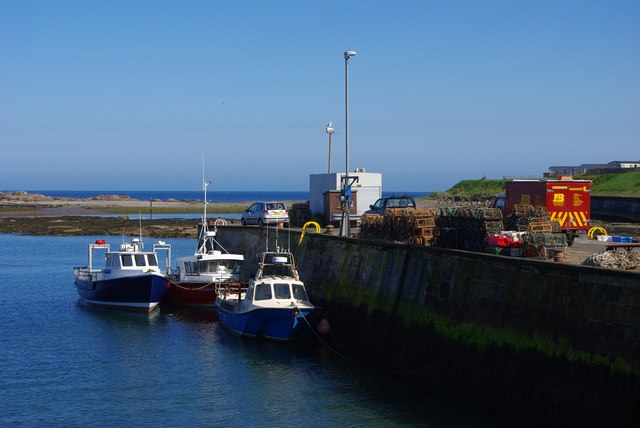 Boats at Seahouses Harbour