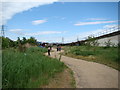 Looking NE back along the path towards Canning Town #2