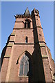 SJ4159 : The tower of  St John the Baptist's Church, Aldford by Jeff Buck