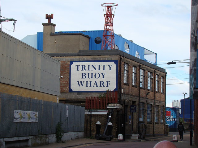 View of the Trinity Buoy Wharf School from Orchard Place