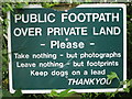 Geograph friendly sign