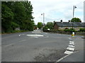 Mini roundabout at the junction of the A272 and A283