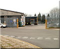 Entrance to Stagecoach bus depot, Cwmbran