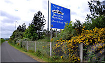 J3479 : Advance direction sign, M2 near Belfast by Albert Bridge