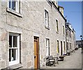 Terraced house fronts in Footdee