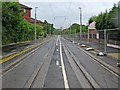 Tram tracks in Merrill Street, Manchester