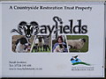 TG0524 : Mayfields Farm Sign by Geographer