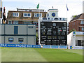 TQ2905 : The County Ground, Hove: the lunchtime score by John Sutton