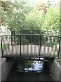 Footbridge over the Quaggy River west of Kidbrooke Park Road (A2213), SE3