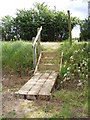 Steps & footbridge of the footpath to the B1438 Yarmouth Road