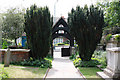 St Mary, Church Road, Barnes - Lych gate