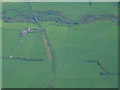 Old railway line near Ochiltree from the air