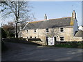 SW5531 : Row of cottages by church, St. Hilary's, Cornwall by nick macneill