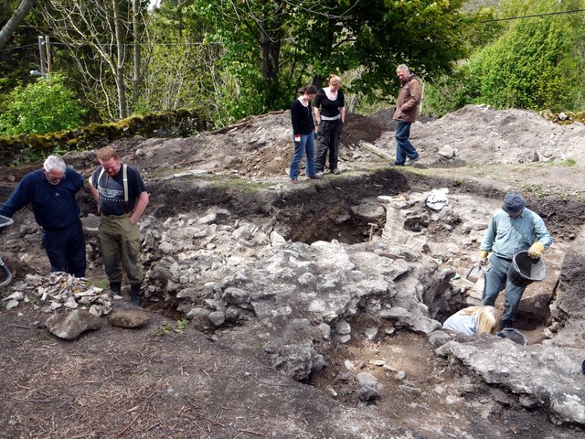 Archaeological excavation at Westgate 'Castle'