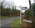 Road sign, Whetsted Rd