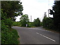 Road junction at Clopton