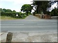 Footpath crossing Janes Lane into Ote Hall Farm