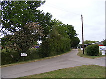 TM2956 : Valley Road to the entrance of Valley Farm by Geographer