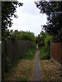 Footpath to Churchill Crescent