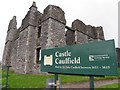 Castle Caulfield and information board