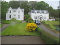 Houses next to Holy Loch Inn at Sandbank