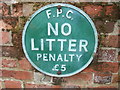 No Litter Sign