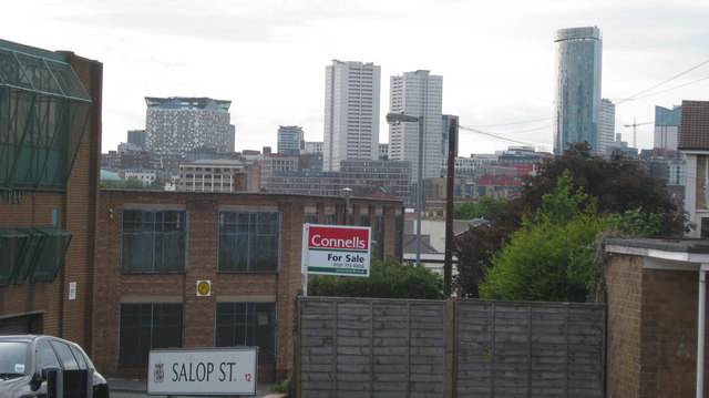 City scene, inner city Birmingham