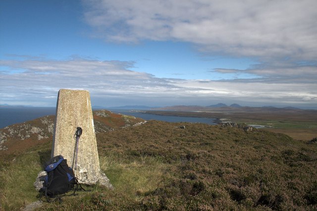 Trigpoint at Cnoc Uamh nam Fear, Islay