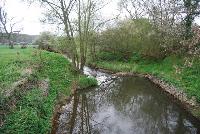 Small weir on a distributary of the... © N Chadwick cc-by-sa/2.0 ...