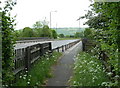 Pedestrian route over the M1