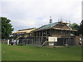 A new cricket pavilion takes shape