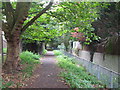 Footpath by the Quaggy River between Marvels Lane and Chinbrook Road, SE12