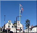 Loyalist emblems in the centre of Kilkeel