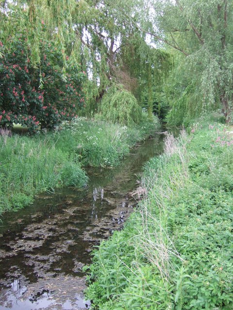 Brompton Beck, Brompton - looking upstream from the ford
